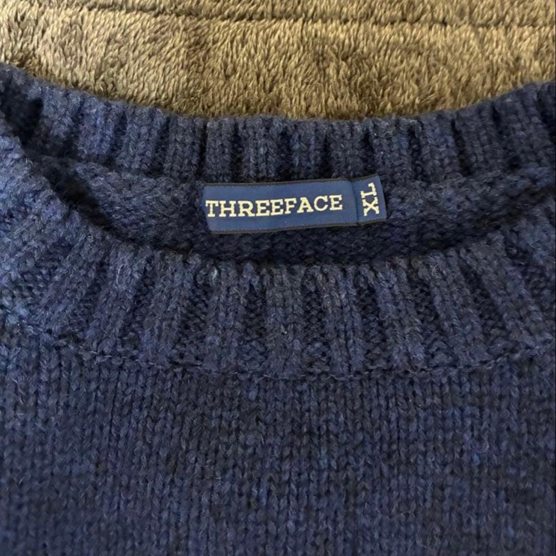 THREEFACE スターニット ネイビー スリーフェイス フォアモスト - メルカリ