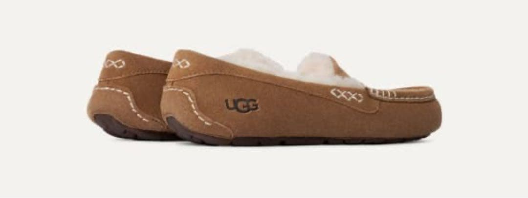 新品未使用】UGG アンスレー モカシン ローファー ブラウン 25cm