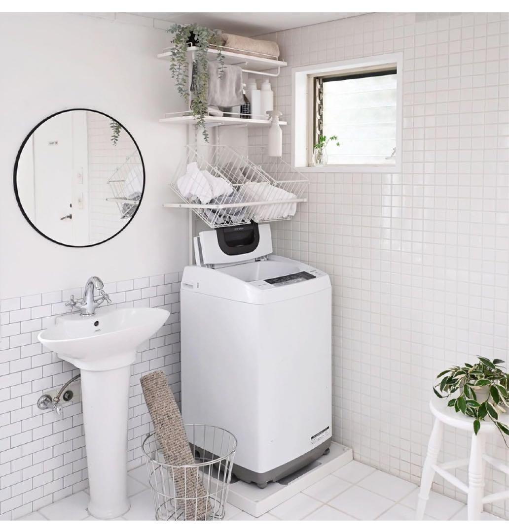 YAMAZEN突っ張り ラック ランドリーラック 洗濯機ラック ホワイト Amazon.co.jp: 山善(YAMAZEN) 突っ張り ラック ランドリーラック 洗濯