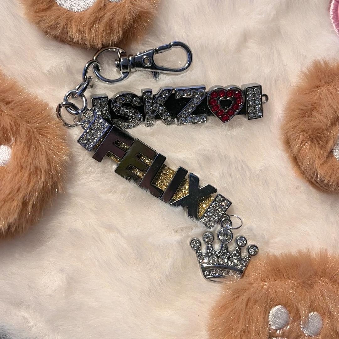 イニシャル ブレスレット 推し活 キーホルダー ハンドメイド オーダー