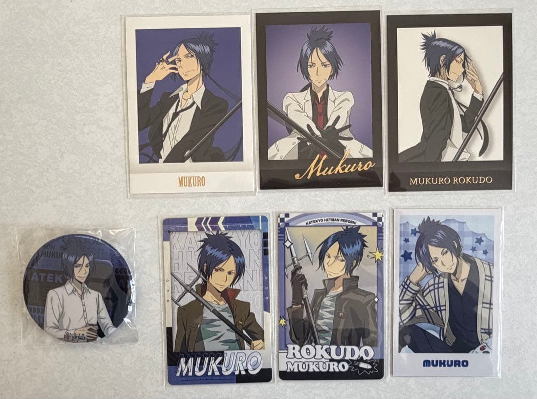 六道骸 家庭教師ヒットマンREBORN 缶バッジ カード - メルカリ