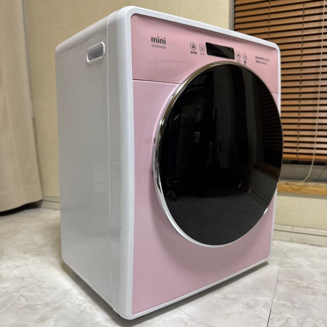 美品 DAEWOO 3.0kg ドラム式洗濯機 コンパクトドラム ミニサイズ