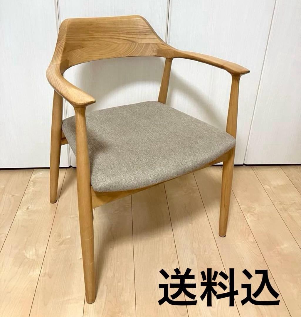 ダイニングチェア　木製　肘付き Shaun(ショーン) 肘付き ダイニングチェア Shaun(ショーン) 1脚 10色対応 完成品の通販