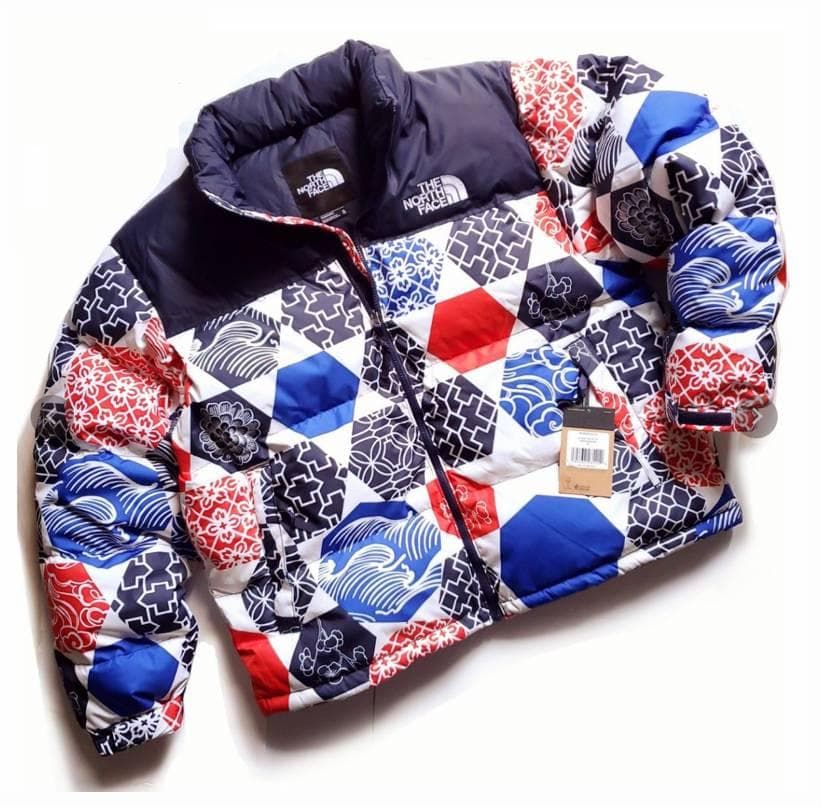 新品 L ノースフェイス Printed 1996 レトロヌプシ グースダウン