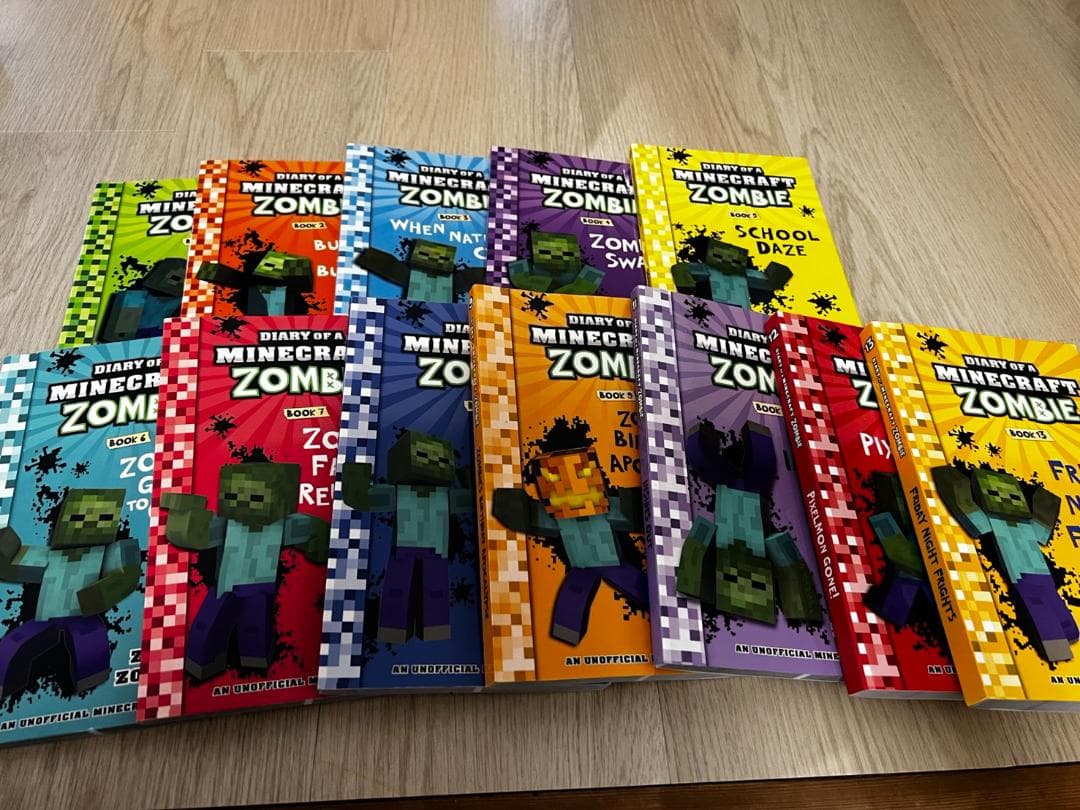 洋書　Minecraft: Zombie シリーズ 12冊セット Diary of a Minecraft Zombie: Collection Set – Books 11–20 by Zack