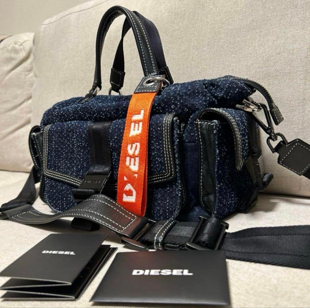 希少✨ディーゼル デニム 2way ハンドバッグ ショルダー バッグ - メルカリ