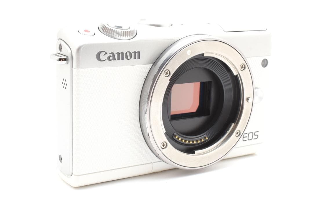美品 Canon EOS M100 ミラーレスデジタルカメラボディ ホワイト - メルカリ