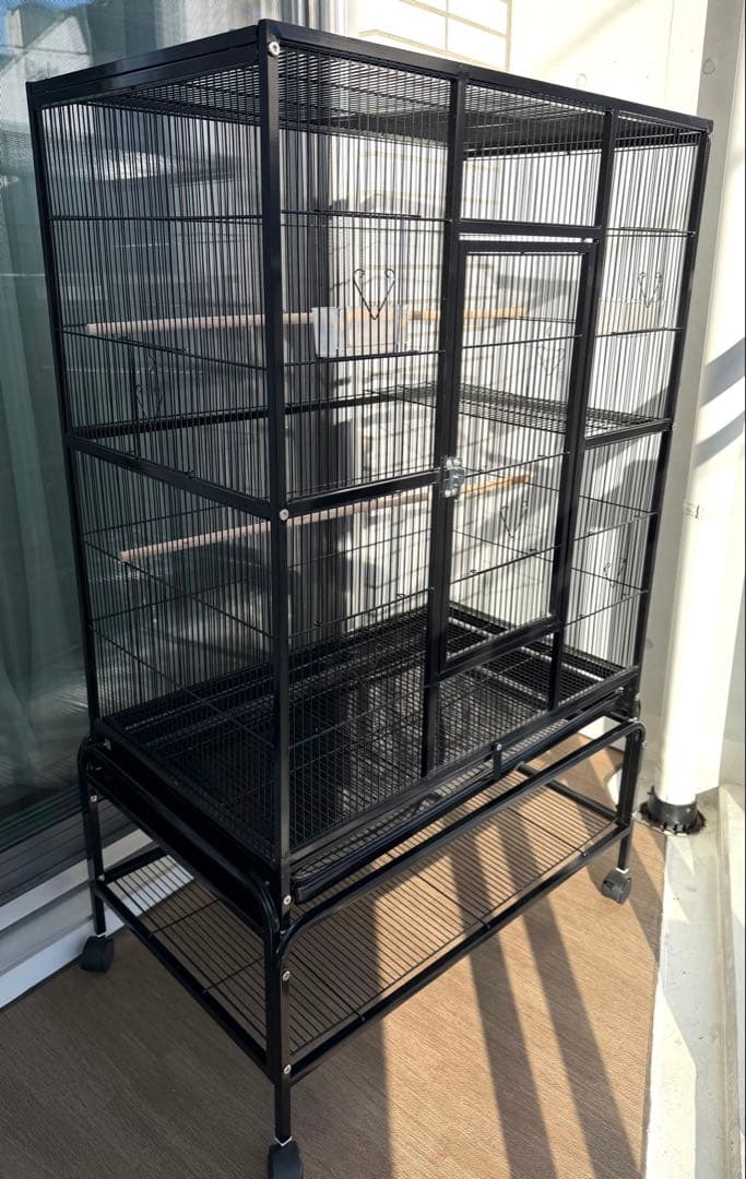 鳥かご 金属製大型のバードケージ オウム、オカメインコ、ラブバード