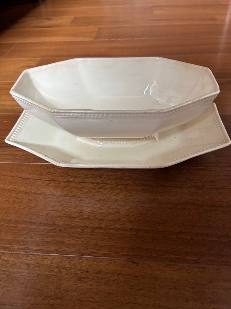 希少　廃盤　フランスアンティーク　クレイユモントローオクトゴナル　ソーシエール no.4 MONTEREAU クレイユモントロー オクトゴナル フランス