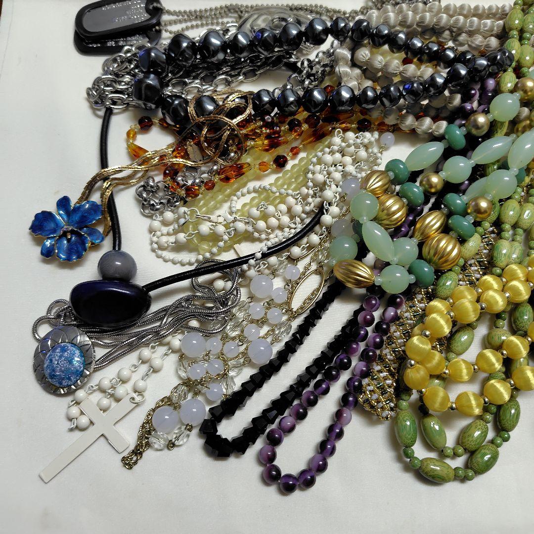 まとめ売り ネックレスセット レトロ ロング クロス 2連 - メルカリ