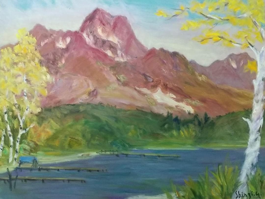 P15「晩秋妙高」1978 絵画 油絵 P15「晩秋妙高」1978 絵画 油絵