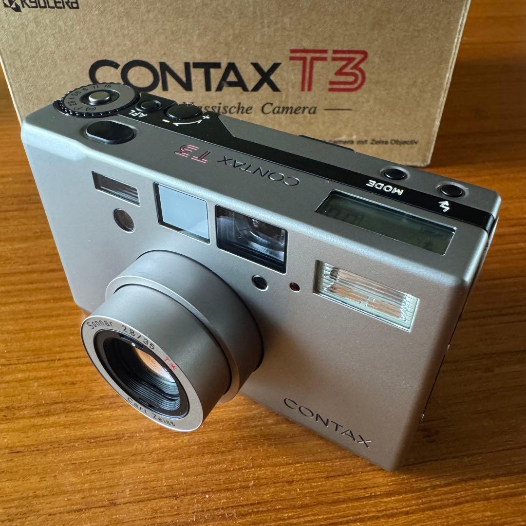 CONTAX T3 DATA BACK、ケース、説明書などまとめて 箱付きの通販