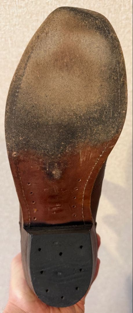 ブラウン Boulet ジッパー付き ウエスタンブーツ US 11 - メルカリ