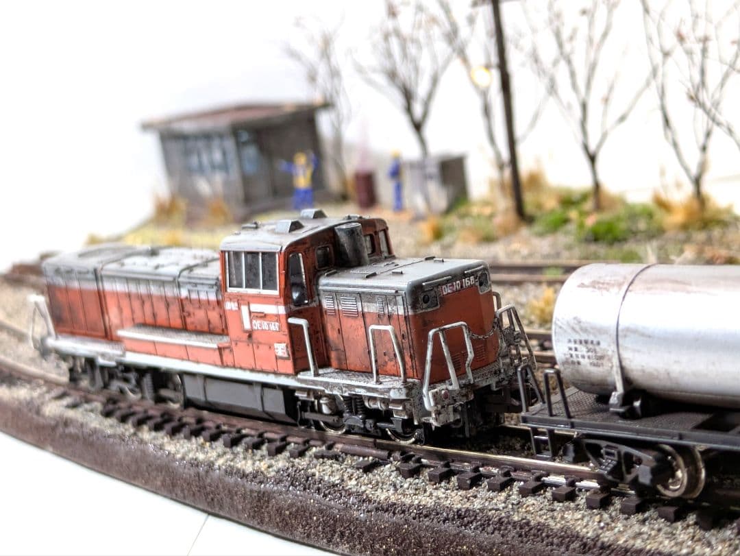 か*さ様 Nゲージ・ジオラマ展示台【昭和の秋、貨車留置線】※