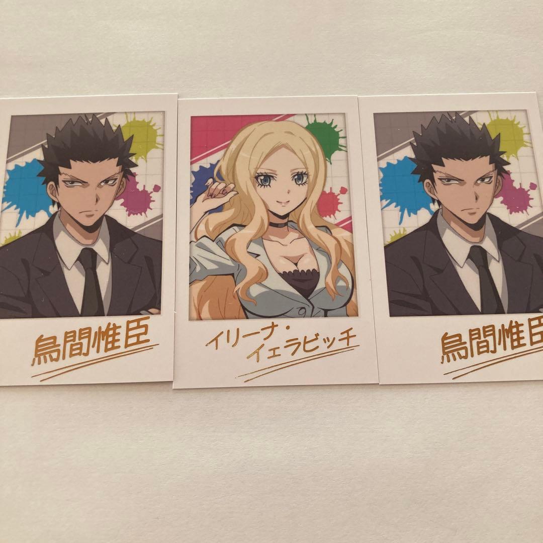 暗殺教室 烏間 ビッチ先生 ポラロイド風カード - メルカリ