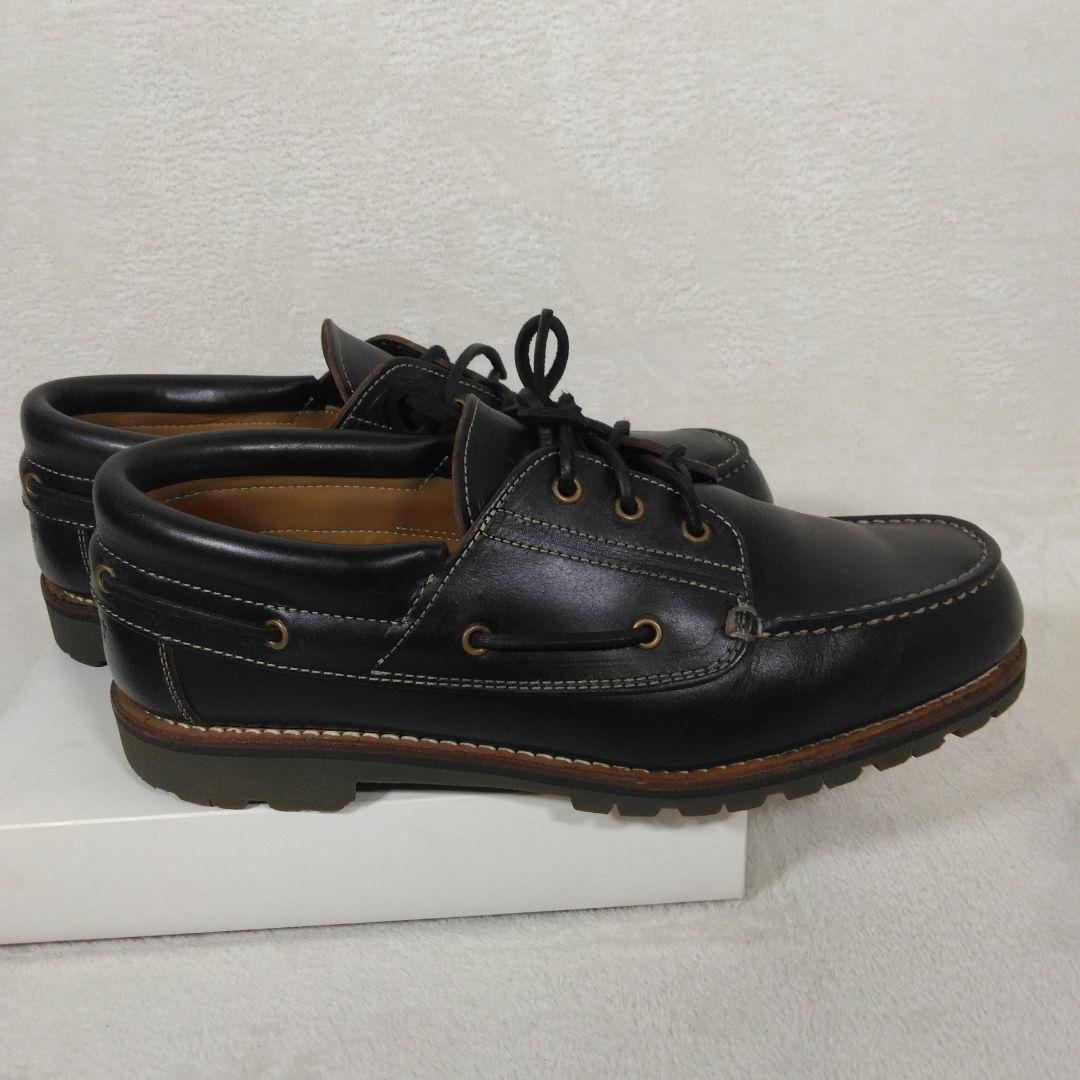 高 品質ファッション - danner vibram 黒レザー モカシン シューズ