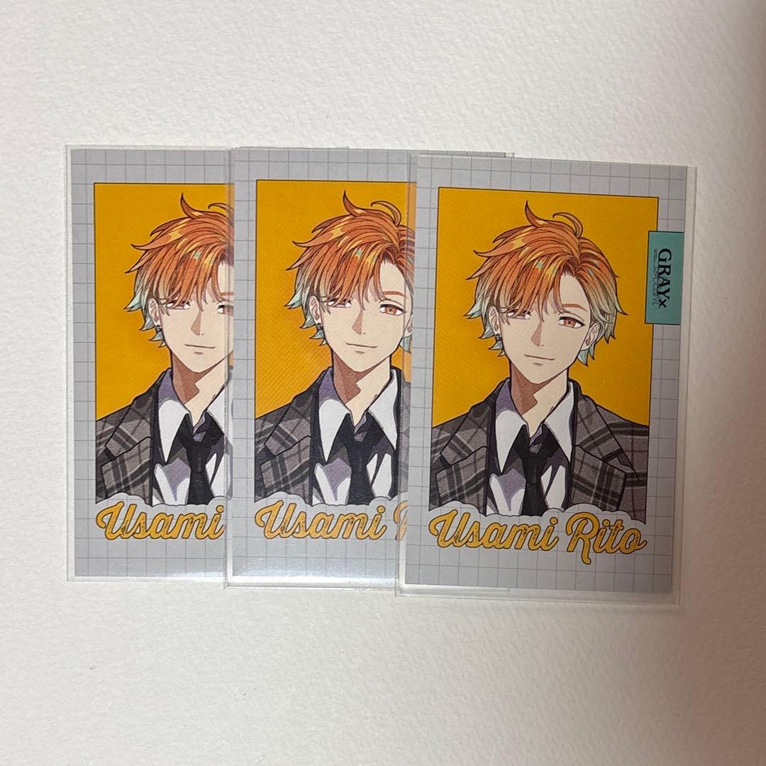 GRAY×ACCENT 宇佐美リト ランダムチェキ風カード にじさんじ - メルカリ