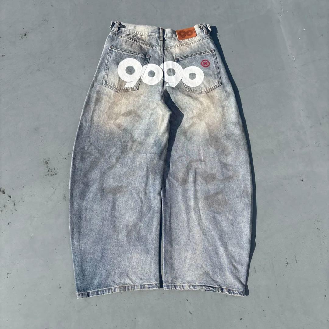 パンツ 9090 OG Logo Painted Denim Pants 9090 OG Logo Painted Denim Pants – YZ