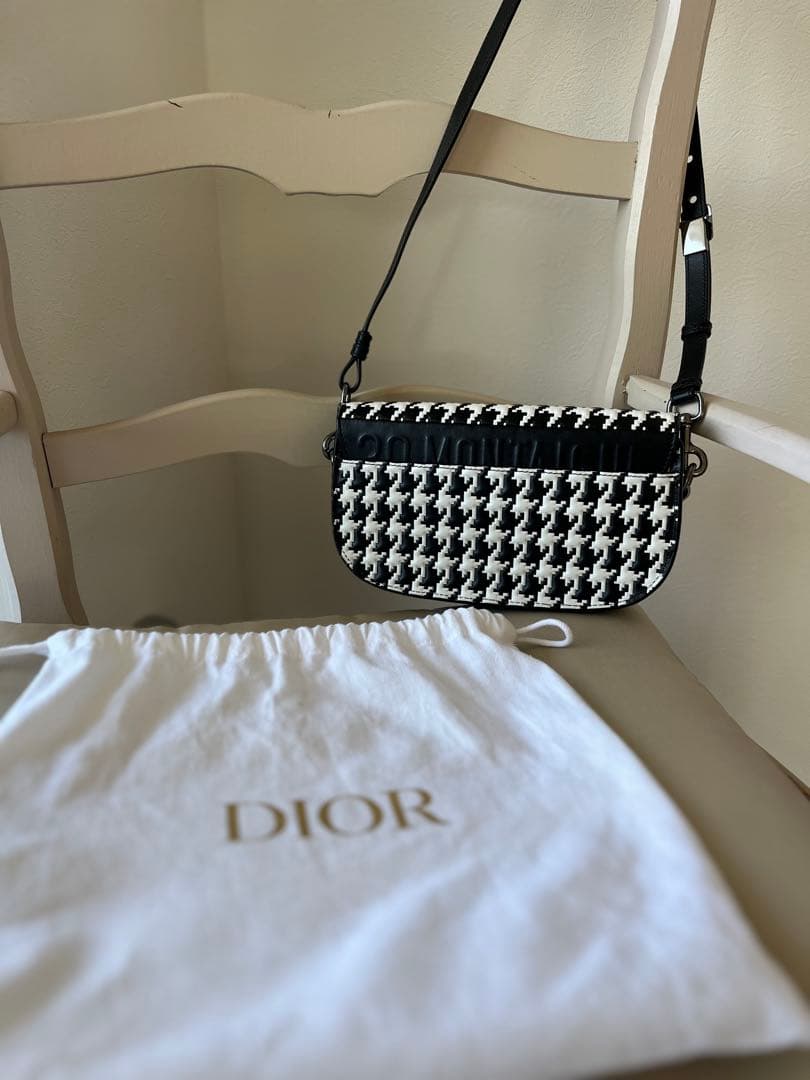 Christian Dior】ディオールBobbyボビーEW 千鳥格子柄バッグ - メルカリ