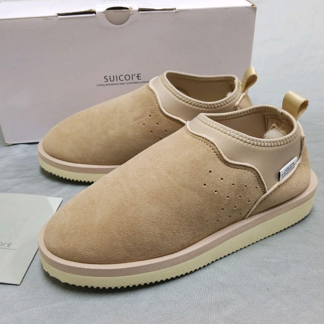 秋冬 スイコック ムートン サボ スリッポン ベージュ SUICOKE 24
