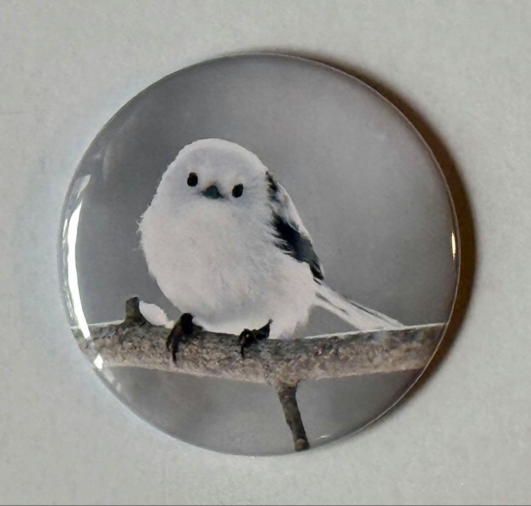 マグネット缶バッジ シマエナガ オリジナル - メルカリ