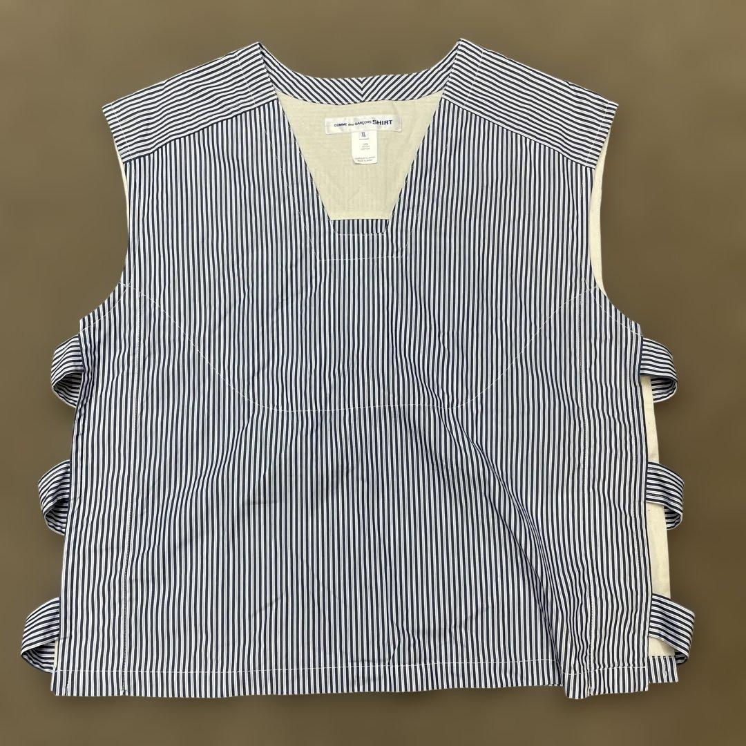 COMME des GARÇONS SHIRT ストライプベスト XL COMME des GARCONS SHIRT（コムデギャルソンシャツ）FOREVER WIDE