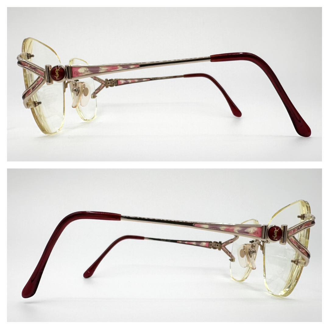 Yves saint Laurent イヴサンローラン メガネ 度入り リムレス - メルカリ