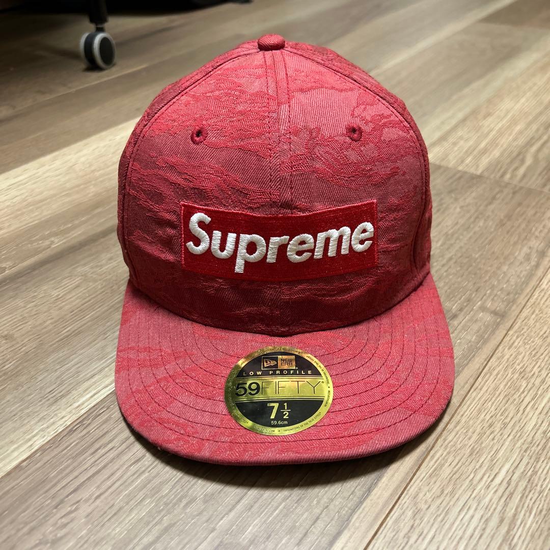 激レア】Supreme Box Logo キャップ 赤迷彩 NEW ERA