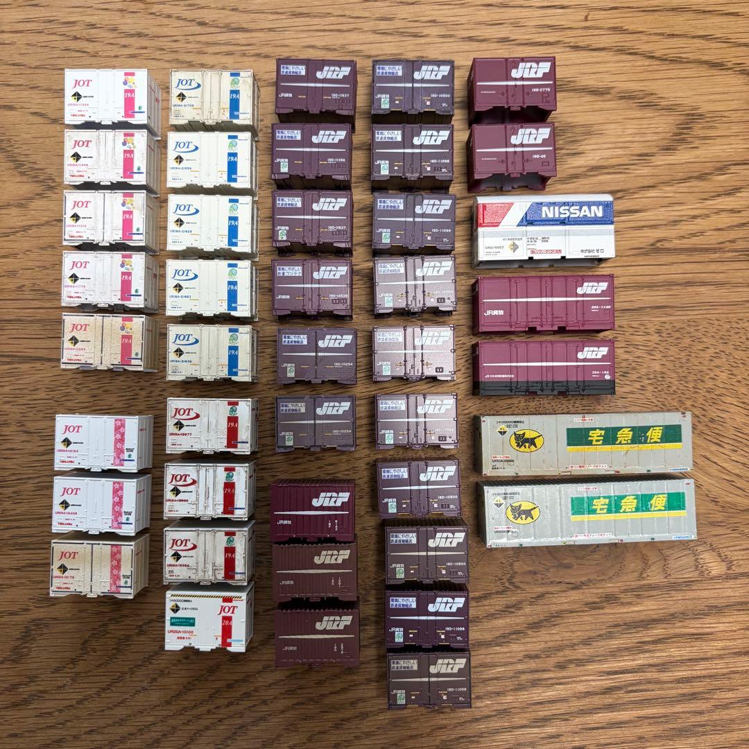 【Nゲージ】　コンテナ　まとめ売り　43個 SA006-1 コンテナ貨車（ブルー）(Z SHORTY Container Car (Blue