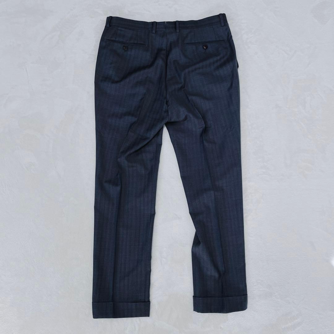 美品エルメネジルドゼニア トロフェオ スーツ シングル サイドベンツ