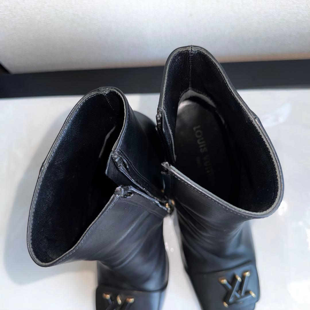 ルイヴィトン シェイクライン LV 厚底 アンクルショートブーツ