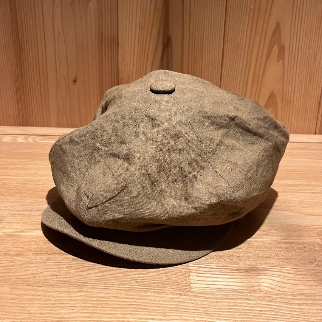 Anatomica Jonathan Richardキャスケット リネン 58 Jonathan Richard/News boy cap | ARCH STELLAR PLACE