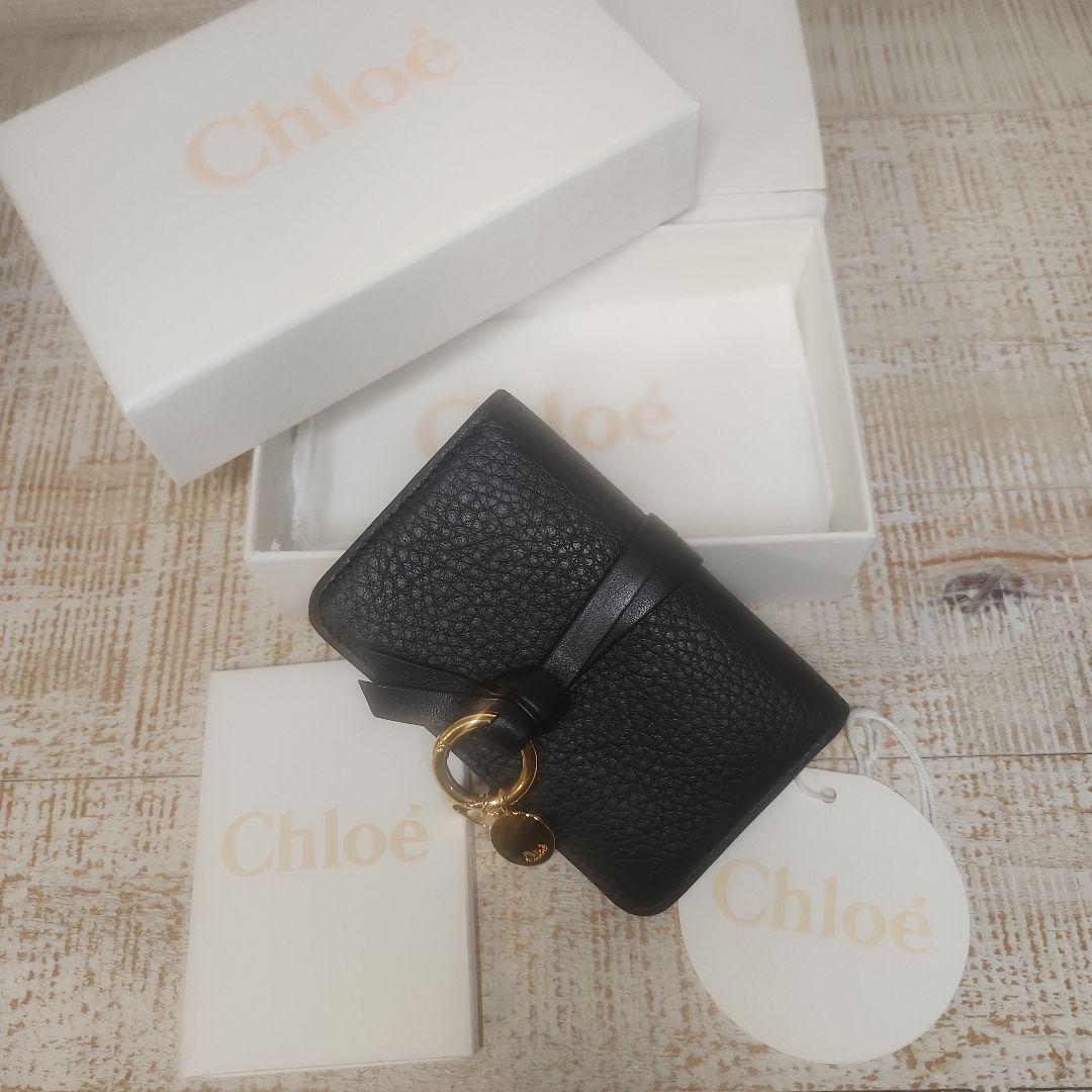 Chloé ブラック レザー 名刺入れ カードケース クロエ シーバイクロエ See By Chloe カードケース 名刺入れ CHS17WP579349