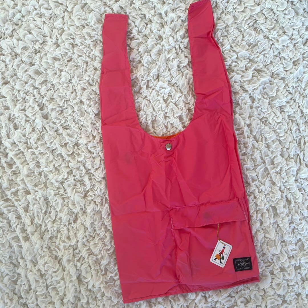 新品タグ付 PORTER GROCERY BAG グロサリー バッグ ピンク