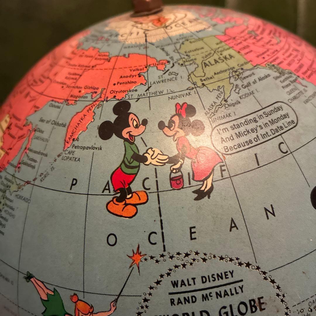 激レア 60's Rand McNally ディズニー 地球儀 - メルカリ