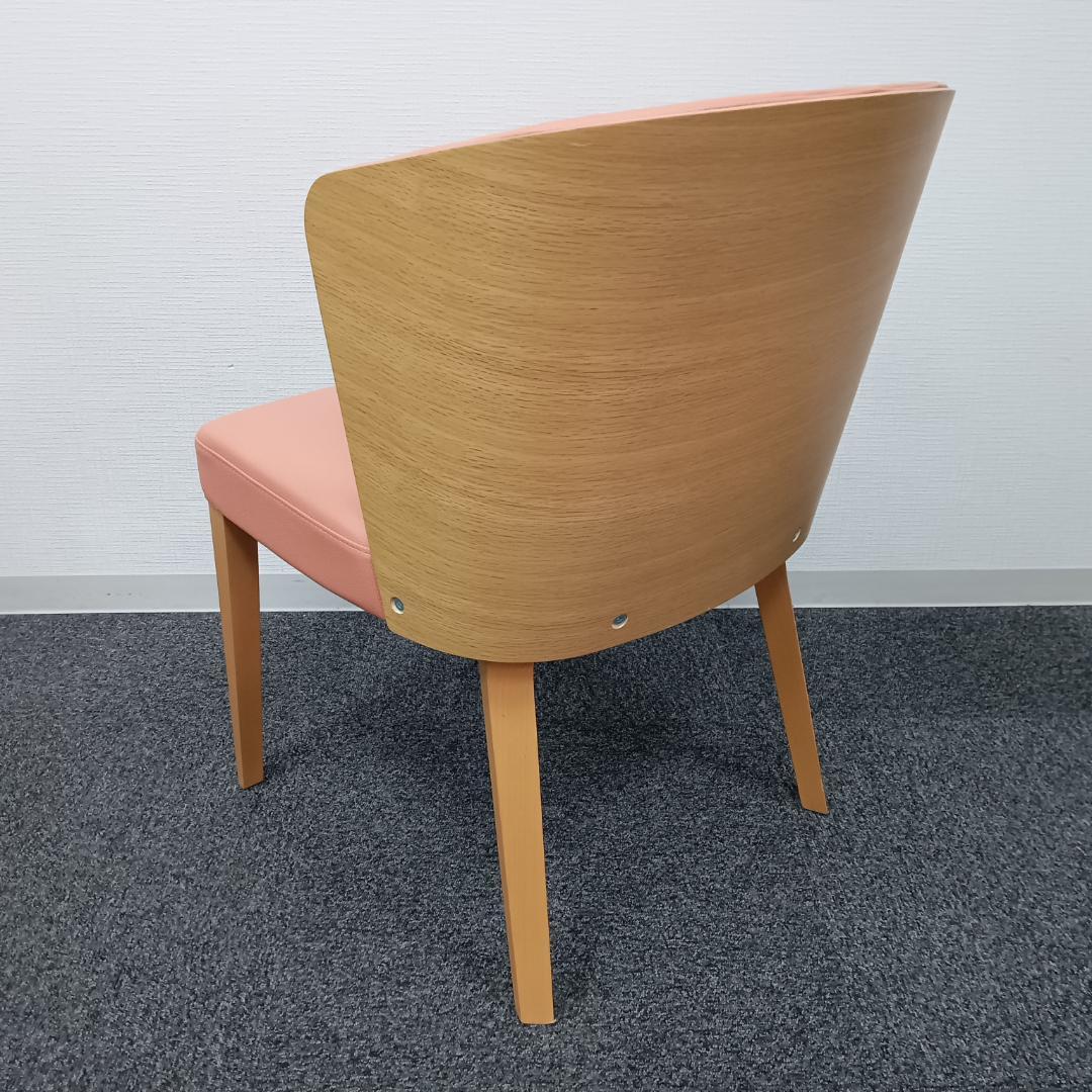 ☆CRES／クレス☆ZENON／ゼノン☆ダイニングチェア☆2脚セット☆ピンク系