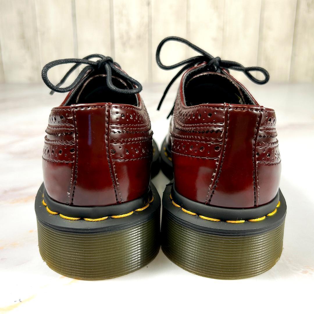 美品】ドクターマーチン ウィングチップシューズ ビーガンレザー UK3