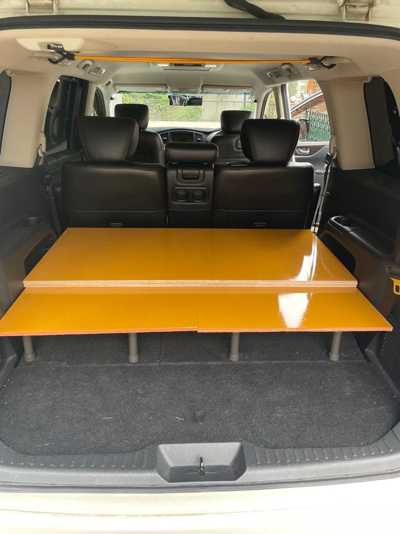 車中泊仕様】E52エルグランド専用ベッドキット（前期・後期／7人8人