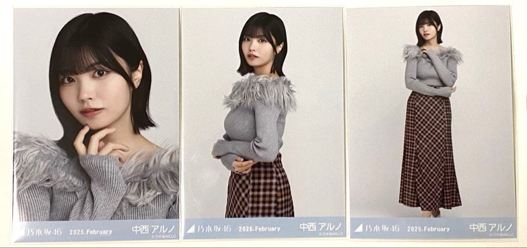 乃木坂46 ランダム生写真 オフショルニット 中西アルノ コンプ - メルカリ