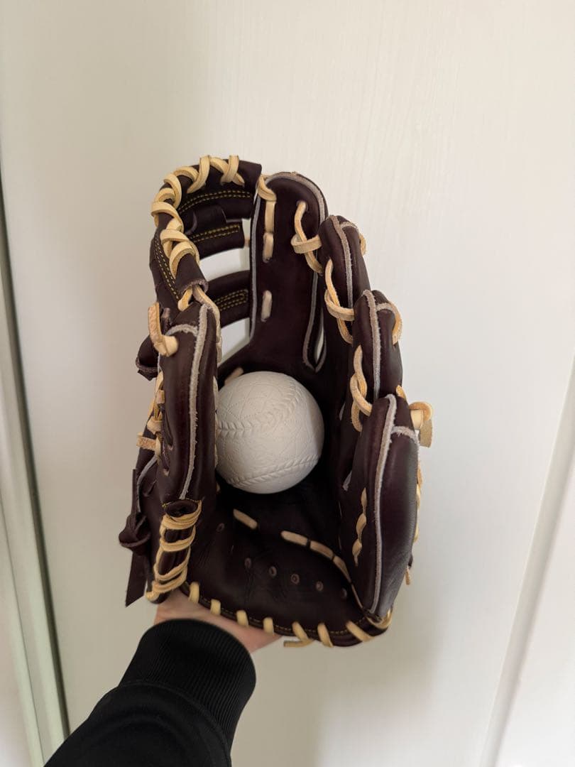 美品ブラウン 」久保田スラッガー内野用軟式グローブ - メルカリ
