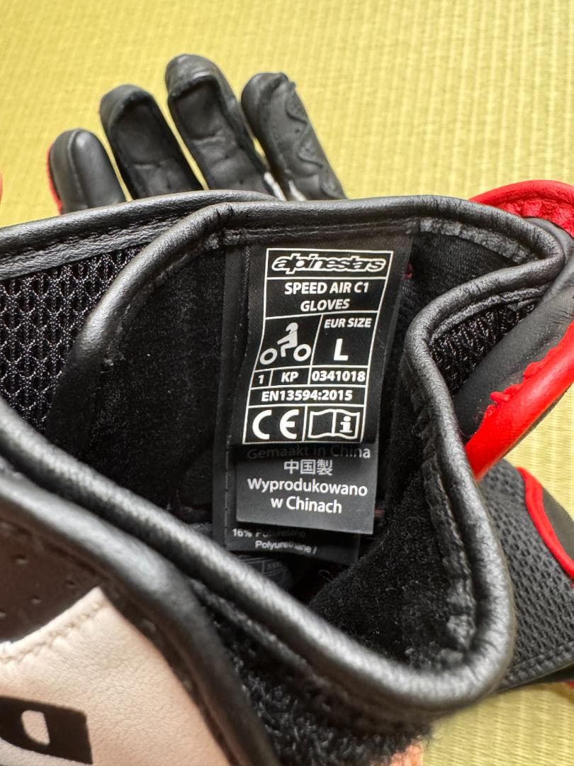 Ducati Speed Air C1 グローブ 赤白黒 Lサイズ ほぼ未使用 - バイク