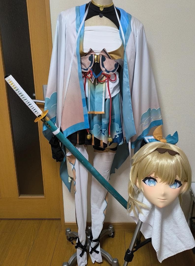 Vtuber 風間いろは 着ぐるみ 面 衣装 美少女マスク コスプレ