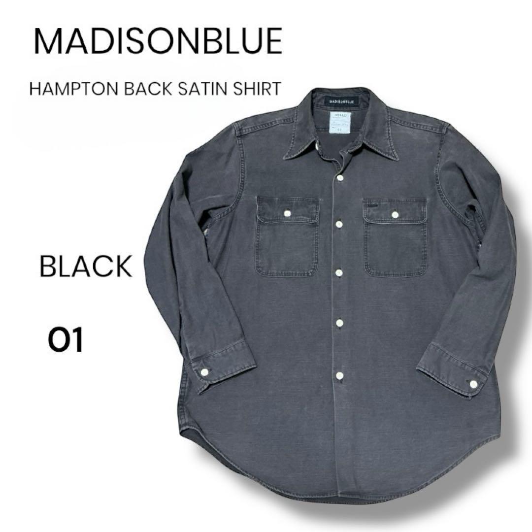 トップス MADISONBLUE HAMPTON BACK SATIN SHIRT 01 HAMPTON BACK SATIN SHIRT | SHIRT/BLOUSE | MADISONBLUE