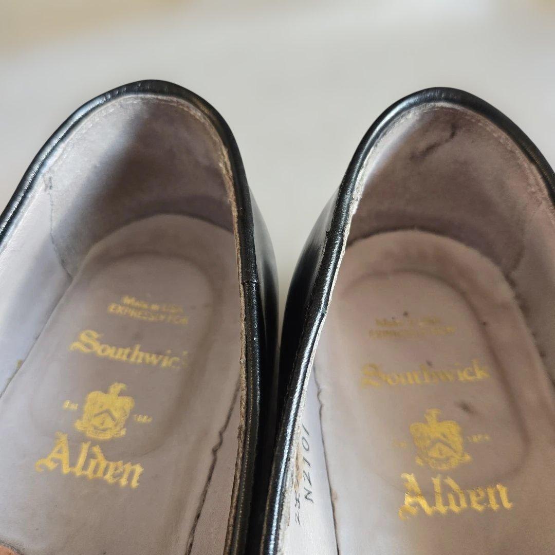 Alden コードバンワンピーススリッポン us7.5 付属品完備 - メルカリ