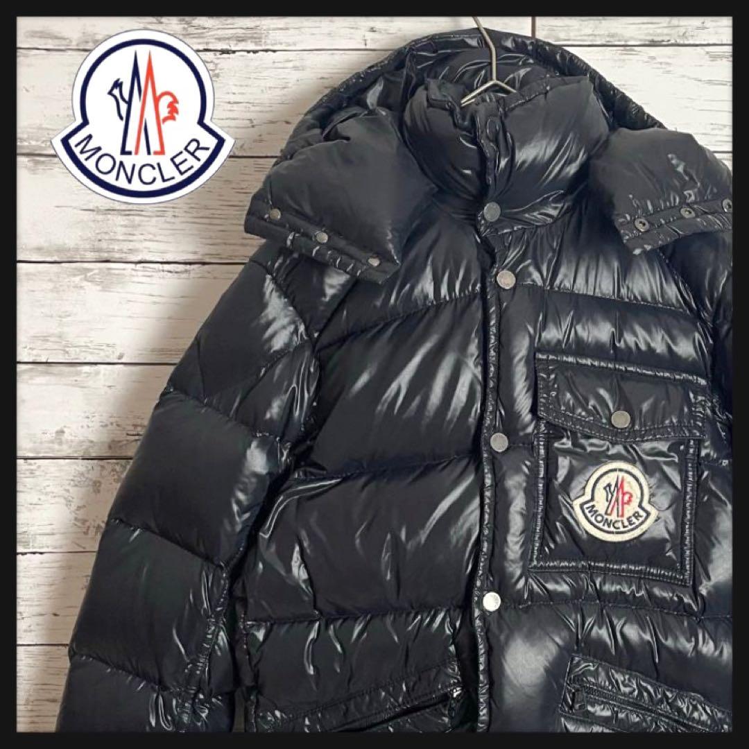 人気モデル】 モンクレール K2 ダウンジャケット ワッペン フード