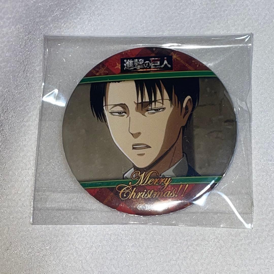 進撃の巨人 リヴァイ兵長 プリロール 缶バッジ クリスマスVer. Xmasプリケーキ2024（リヴァイ＆エルヴィン・スミス＆ハンジ・ゾエ