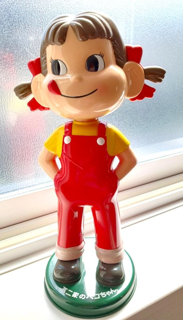 【美品】不二家のペコちゃん人形 首振り 楽天市場】◎【 不二家 ペコちゃん 】『 創業100周年記念 首振り人形