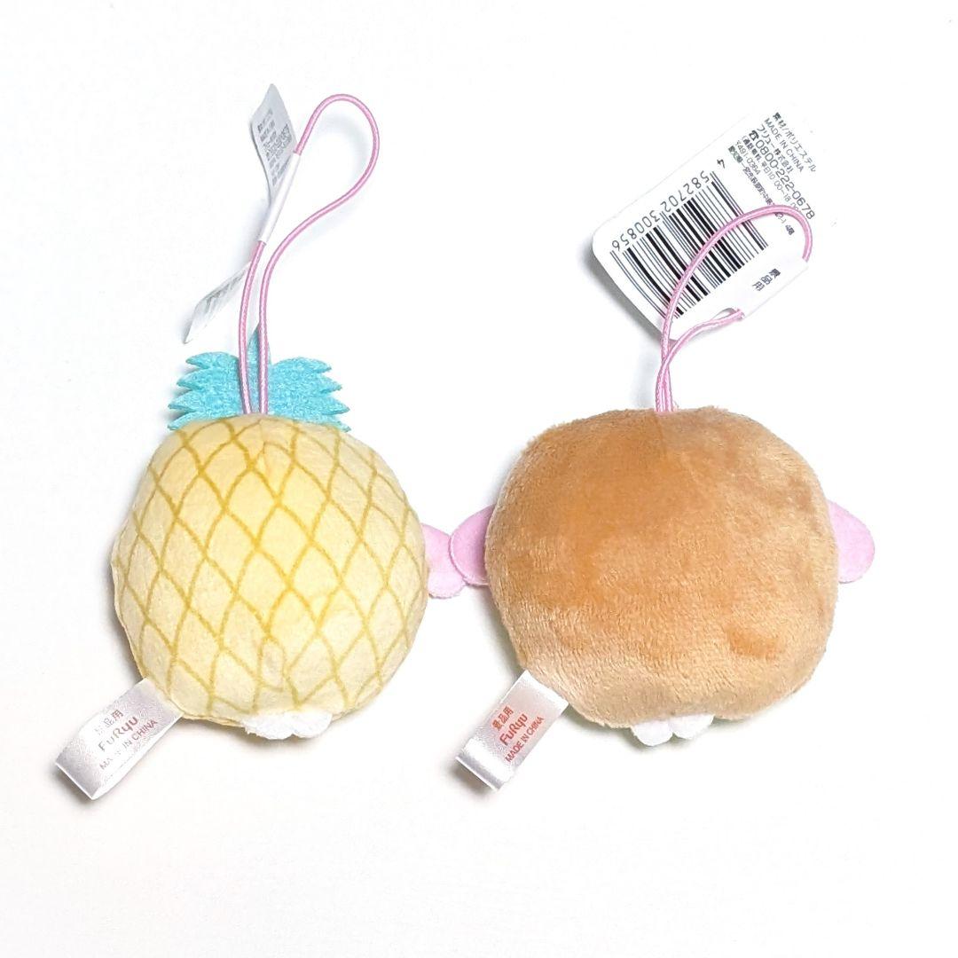 サンリオキャラクターズ フルーツ着ぐるみマスコット パイン キウイ