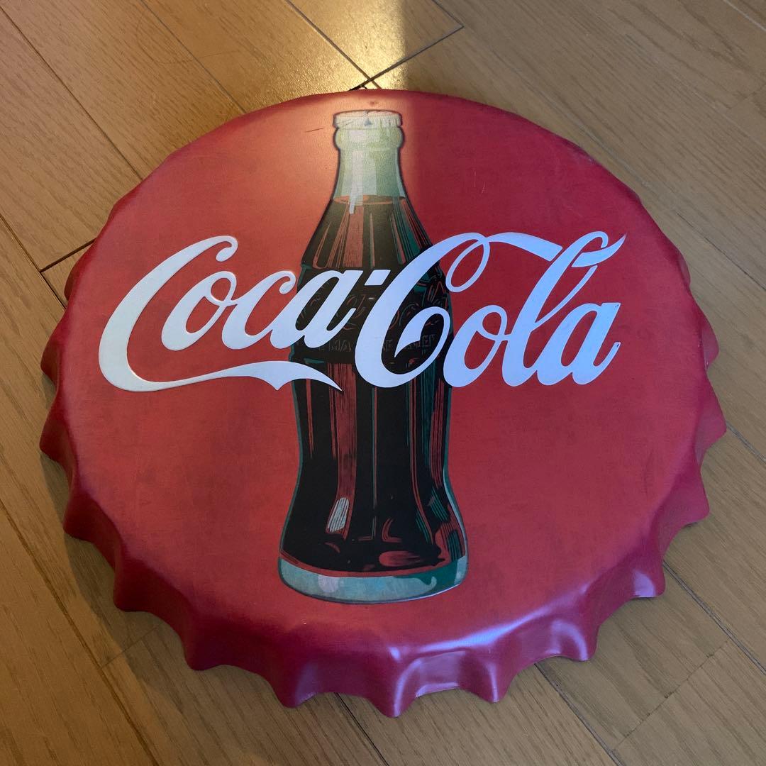 ブリキ看板 蓋 コカコーラ 瓶 ヴィンテージ レトロ 雑貨 - メルカリ