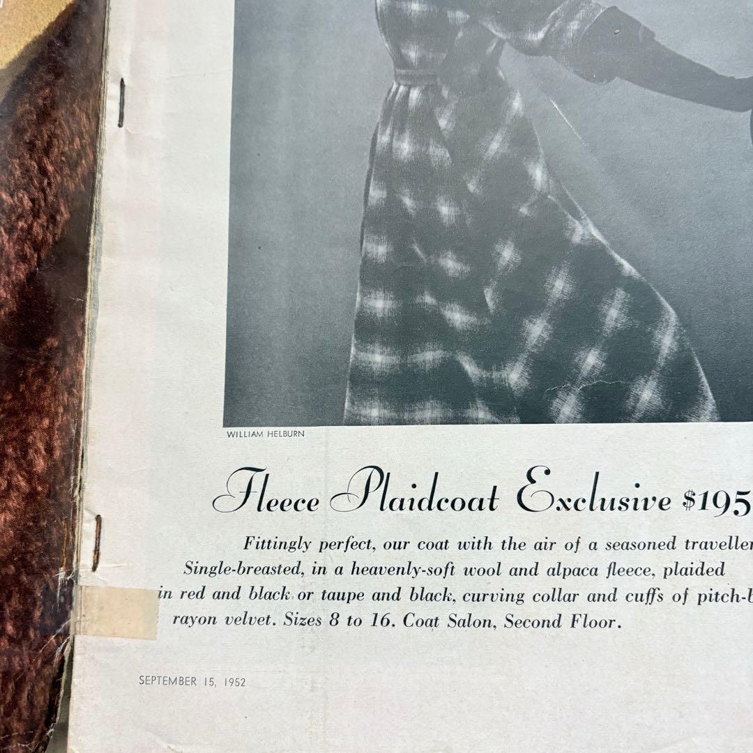 洋書・希少】ヴィンテージ VOGUE 1953年9月号の通販はau PAY